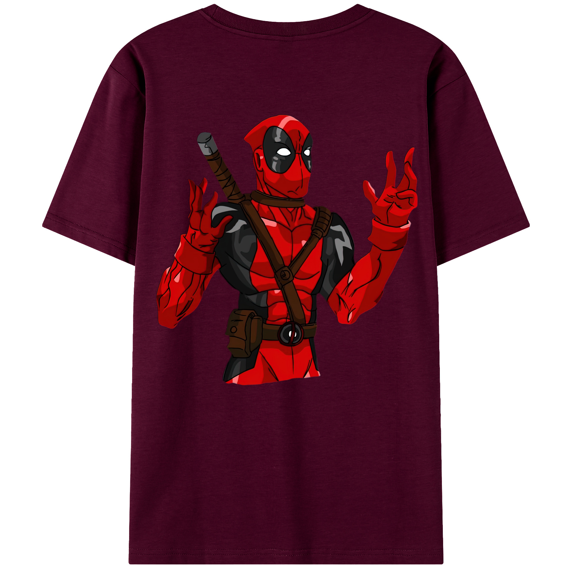 （画像用） Deadpool デッドプール レディース半袖Tシャツ(バックプリント)
